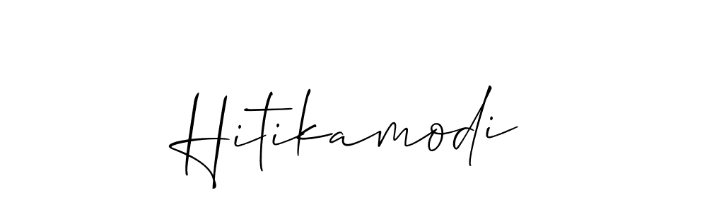 Hitikamodi stylish signature style. Best Handwritten Sign (Allison_Script) for my name. Handwritten Signature Collection Ideas for my name Hitikamodi. Hitikamodi signature style 2 images and pictures png