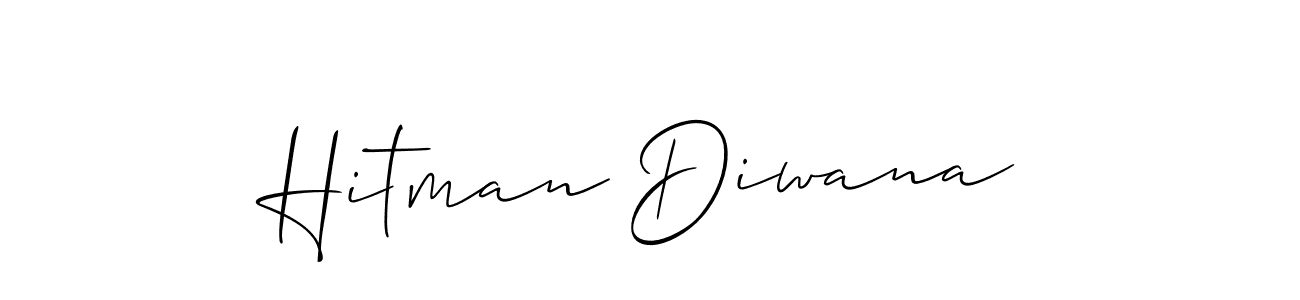 Make a beautiful signature design for name Hitman Diwana. Use this online signature maker to create a handwritten signature for free. Hitman Diwana signature style 2 images and pictures png