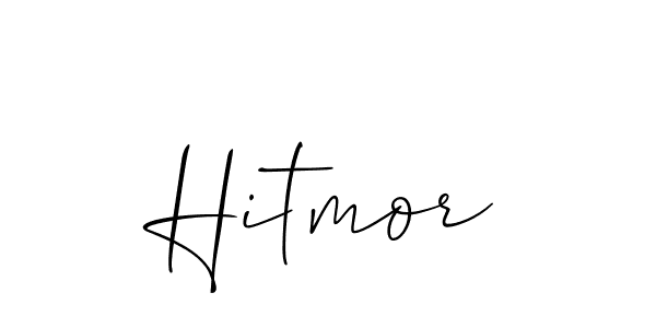 How to Draw Hitmor signature style? Allison_Script is a latest design signature styles for name Hitmor. Hitmor signature style 2 images and pictures png