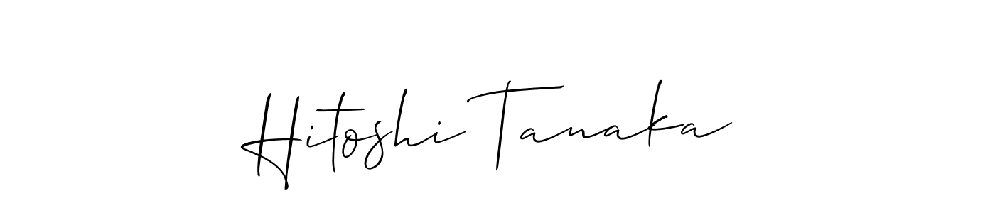 Similarly Allison_Script is the best handwritten signature design. Signature creator online .You can use it as an online autograph creator for name Hitoshi Tanaka. Hitoshi Tanaka signature style 2 images and pictures png