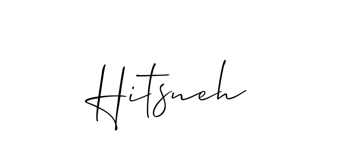 This is the best signature style for the Hitsneh name. Also you like these signature font (Allison_Script). Mix name signature. Hitsneh signature style 2 images and pictures png