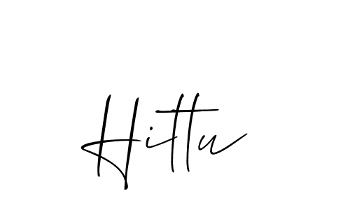 Also we have Hittu name is the best signature style. Create professional handwritten signature collection using Allison_Script autograph style. Hittu signature style 2 images and pictures png