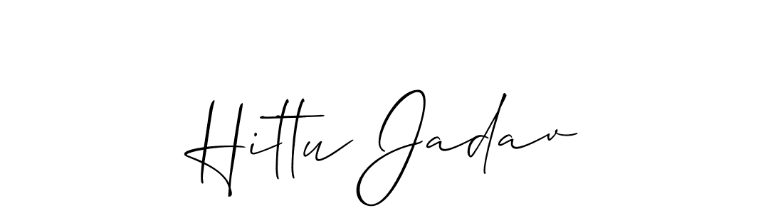 You can use this online signature creator to create a handwritten signature for the name Hittu Jadav. This is the best online autograph maker. Hittu Jadav signature style 2 images and pictures png