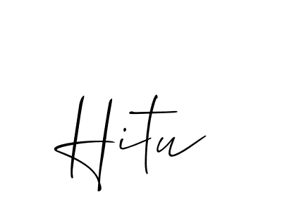 You can use this online signature creator to create a handwritten signature for the name Hitu. This is the best online autograph maker. Hitu signature style 2 images and pictures png