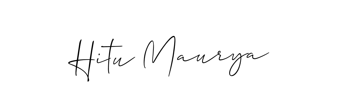 How to Draw Hitu Maurya signature style? Allison_Script is a latest design signature styles for name Hitu Maurya. Hitu Maurya signature style 2 images and pictures png