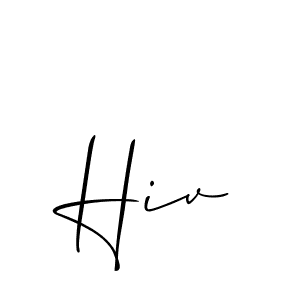 Best and Professional Signature Style for Hiv. Allison_Script Best Signature Style Collection. Hiv signature style 2 images and pictures png