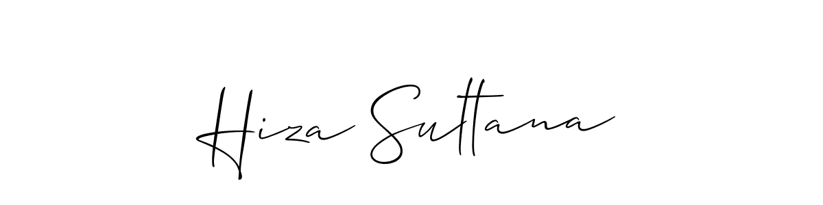 Similarly Allison_Script is the best handwritten signature design. Signature creator online .You can use it as an online autograph creator for name Hiza Sultana. Hiza Sultana signature style 2 images and pictures png