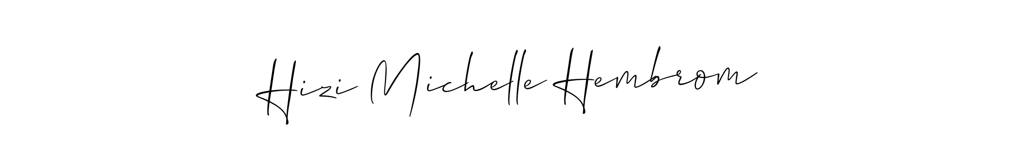 Once you've used our free online signature maker to create your best signature Allison_Script style, it's time to enjoy all of the benefits that Hizi Michelle Hembrom name signing documents. Hizi Michelle Hembrom signature style 2 images and pictures png
