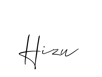 It looks lik you need a new signature style for name Hizu. Design unique handwritten (Allison_Script) signature with our free signature maker in just a few clicks. Hizu signature style 2 images and pictures png