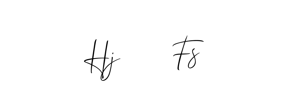 It looks lik you need a new signature style for name Hj      Fs. Design unique handwritten (Allison_Script) signature with our free signature maker in just a few clicks. Hj      Fs signature style 2 images and pictures png