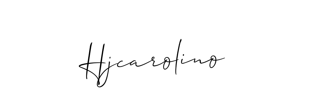 Once you've used our free online signature maker to create your best signature Allison_Script style, it's time to enjoy all of the benefits that Hjcarolino name signing documents. Hjcarolino signature style 2 images and pictures png