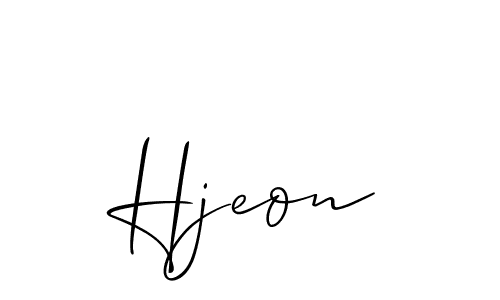 Best and Professional Signature Style for Hjeon. Allison_Script Best Signature Style Collection. Hjeon signature style 2 images and pictures png