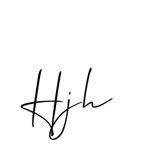 You should practise on your own different ways (Allison_Script) to write your name (Hjh) in signature. don't let someone else do it for you. Hjh signature style 2 images and pictures png