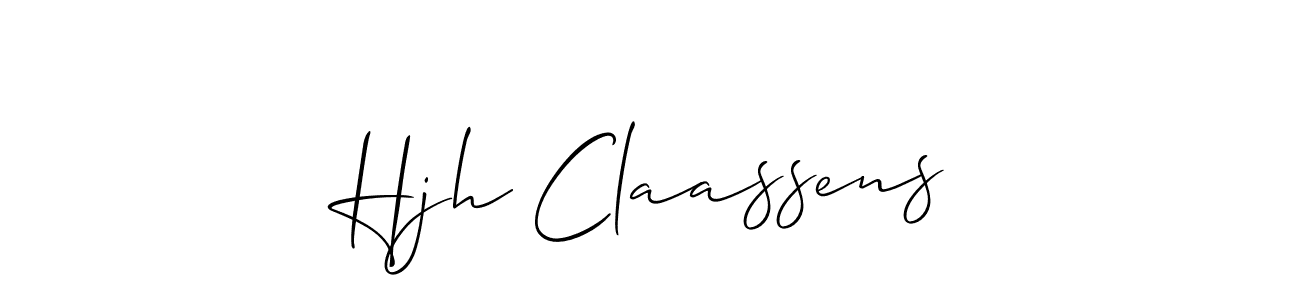 How to Draw Hjh Claassens signature style? Allison_Script is a latest design signature styles for name Hjh Claassens. Hjh Claassens signature style 2 images and pictures png