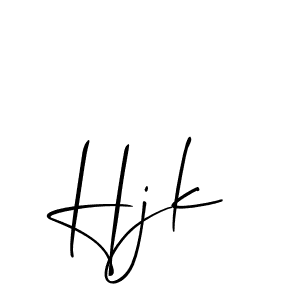 It looks lik you need a new signature style for name Hjk. Design unique handwritten (Allison_Script) signature with our free signature maker in just a few clicks. Hjk signature style 2 images and pictures png