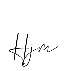 Best and Professional Signature Style for Hjm. Allison_Script Best Signature Style Collection. Hjm signature style 2 images and pictures png