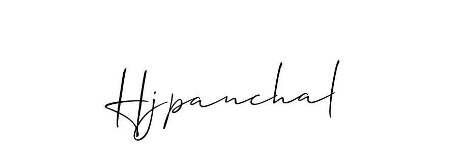Design your own signature with our free online signature maker. With this signature software, you can create a handwritten (Allison_Script) signature for name Hjpanchal. Hjpanchal signature style 2 images and pictures png