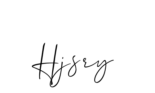 Create a beautiful signature design for name Hjsry. With this signature (Allison_Script) fonts, you can make a handwritten signature for free. Hjsry signature style 2 images and pictures png