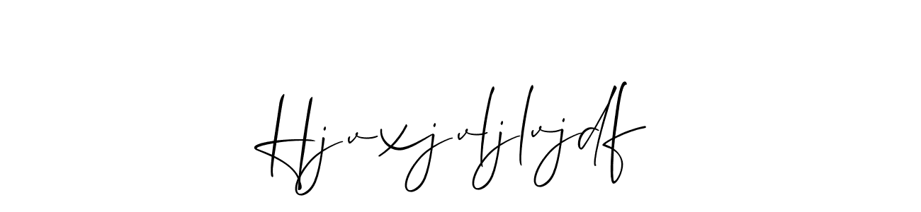 Similarly Allison_Script is the best handwritten signature design. Signature creator online .You can use it as an online autograph creator for name Hjvxjvljlvjdf. Hjvxjvljlvjdf signature style 2 images and pictures png