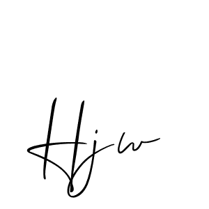 Also You can easily find your signature by using the search form. We will create Hjw name handwritten signature images for you free of cost using Allison_Script sign style. Hjw signature style 2 images and pictures png