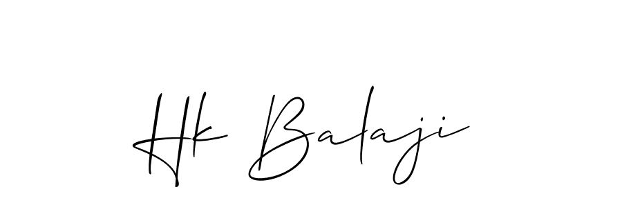 It looks lik you need a new signature style for name Hk Balaji. Design unique handwritten (Allison_Script) signature with our free signature maker in just a few clicks. Hk Balaji signature style 2 images and pictures png