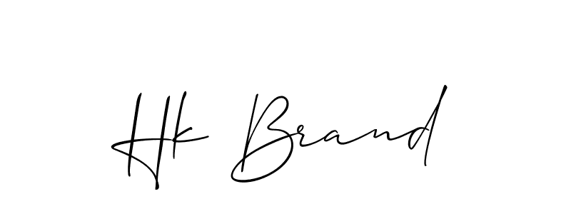Hk Brand stylish signature style. Best Handwritten Sign (Allison_Script) for my name. Handwritten Signature Collection Ideas for my name Hk Brand. Hk Brand signature style 2 images and pictures png