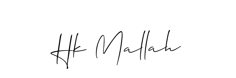 Best and Professional Signature Style for Hk Mallah. Allison_Script Best Signature Style Collection. Hk Mallah signature style 2 images and pictures png