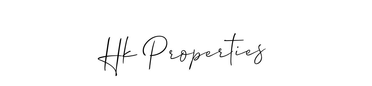 Best and Professional Signature Style for Hk Properties. Allison_Script Best Signature Style Collection. Hk Properties signature style 2 images and pictures png