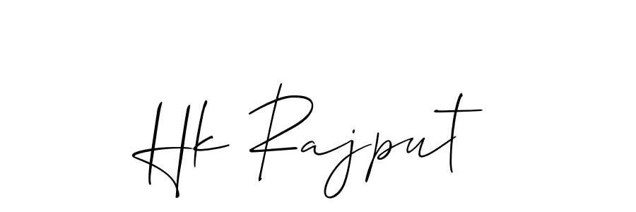 It looks lik you need a new signature style for name Hk Rajput. Design unique handwritten (Allison_Script) signature with our free signature maker in just a few clicks. Hk Rajput signature style 2 images and pictures png