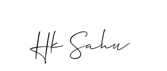 Once you've used our free online signature maker to create your best signature Allison_Script style, it's time to enjoy all of the benefits that Hk Sahu name signing documents. Hk Sahu signature style 2 images and pictures png