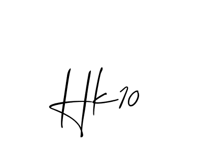 Make a beautiful signature design for name Hk10. With this signature (Allison_Script) style, you can create a handwritten signature for free. Hk10 signature style 2 images and pictures png