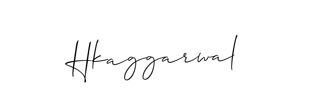 Create a beautiful signature design for name Hkaggarwal. With this signature (Allison_Script) fonts, you can make a handwritten signature for free. Hkaggarwal signature style 2 images and pictures png