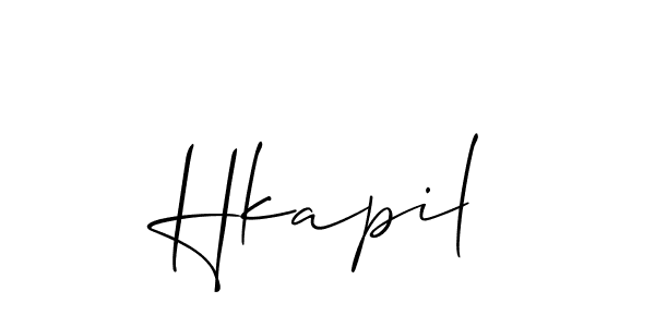 Once you've used our free online signature maker to create your best signature Allison_Script style, it's time to enjoy all of the benefits that Hkapil name signing documents. Hkapil signature style 2 images and pictures png