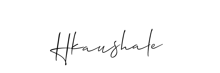 Make a short Hkaushale signature style. Manage your documents anywhere anytime using Allison_Script. Create and add eSignatures, submit forms, share and send files easily. Hkaushale signature style 2 images and pictures png
