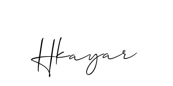 Make a beautiful signature design for name Hkayar. Use this online signature maker to create a handwritten signature for free. Hkayar signature style 2 images and pictures png