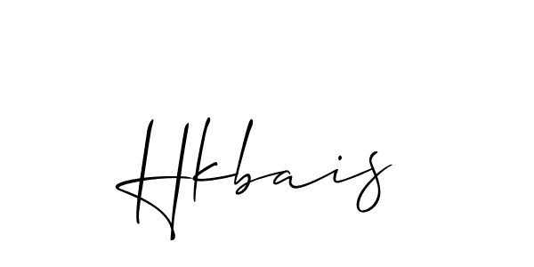 Create a beautiful signature design for name Hkbais. With this signature (Allison_Script) fonts, you can make a handwritten signature for free. Hkbais signature style 2 images and pictures png