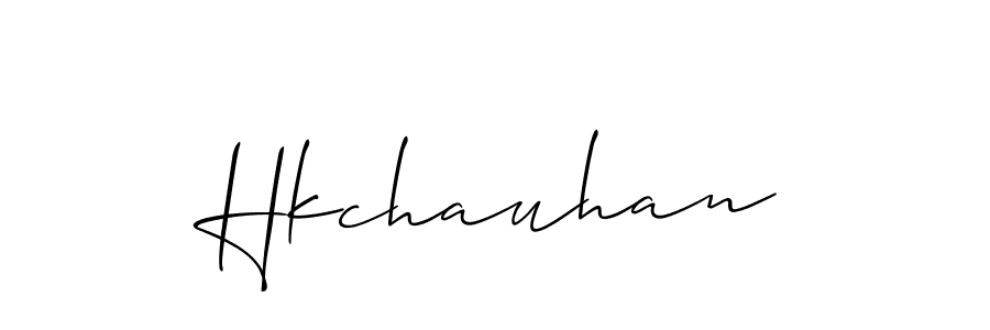 How to make Hkchauhan signature? Allison_Script is a professional autograph style. Create handwritten signature for Hkchauhan name. Hkchauhan signature style 2 images and pictures png