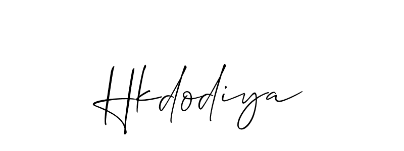 Also You can easily find your signature by using the search form. We will create Hkdodiya name handwritten signature images for you free of cost using Allison_Script sign style. Hkdodiya signature style 2 images and pictures png