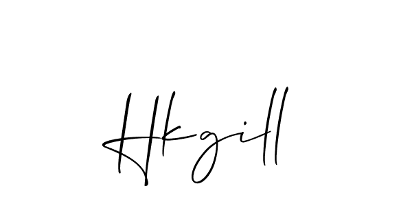 Design your own signature with our free online signature maker. With this signature software, you can create a handwritten (Allison_Script) signature for name Hkgill. Hkgill signature style 2 images and pictures png