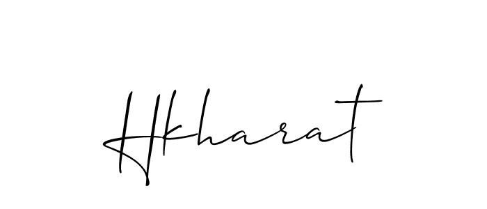 Design your own signature with our free online signature maker. With this signature software, you can create a handwritten (Allison_Script) signature for name Hkharat. Hkharat signature style 2 images and pictures png