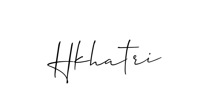 Hkhatri stylish signature style. Best Handwritten Sign (Allison_Script) for my name. Handwritten Signature Collection Ideas for my name Hkhatri. Hkhatri signature style 2 images and pictures png