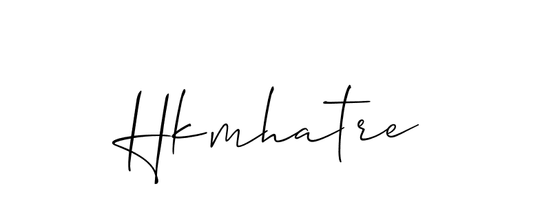 if you are searching for the best signature style for your name Hkmhatre. so please give up your signature search. here we have designed multiple signature styles  using Allison_Script. Hkmhatre signature style 2 images and pictures png