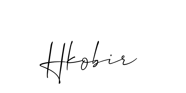 How to make Hkobir name signature. Use Allison_Script style for creating short signs online. This is the latest handwritten sign. Hkobir signature style 2 images and pictures png