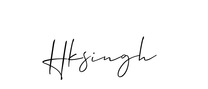 Also You can easily find your signature by using the search form. We will create Hksingh name handwritten signature images for you free of cost using Allison_Script sign style. Hksingh signature style 2 images and pictures png