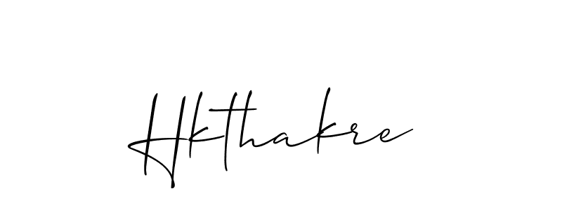 Allison_Script is a professional signature style that is perfect for those who want to add a touch of class to their signature. It is also a great choice for those who want to make their signature more unique. Get Hkthakre name to fancy signature for free. Hkthakre signature style 2 images and pictures png