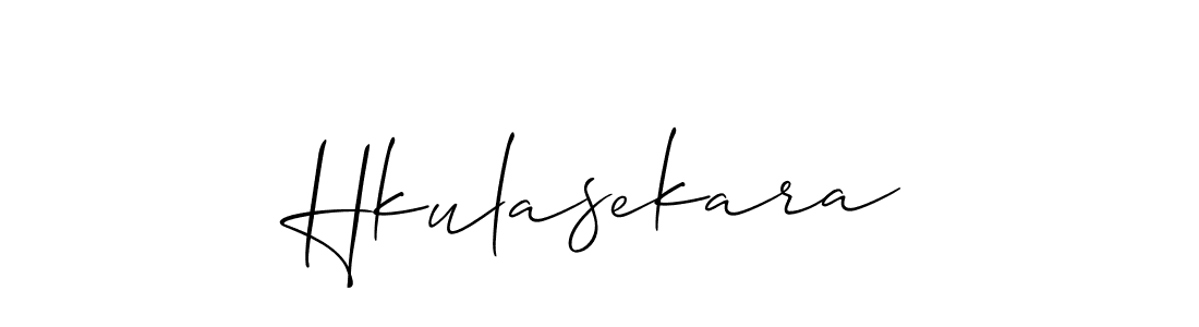 Also You can easily find your signature by using the search form. We will create Hkulasekara name handwritten signature images for you free of cost using Allison_Script sign style. Hkulasekara signature style 2 images and pictures png