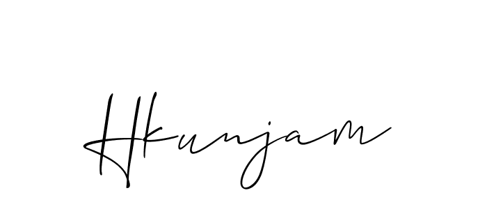 Check out images of Autograph of Hkunjam name. Actor Hkunjam Signature Style. Allison_Script is a professional sign style online. Hkunjam signature style 2 images and pictures png