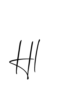 if you are searching for the best signature style for your name Hl. so please give up your signature search. here we have designed multiple signature styles  using Allison_Script. Hl signature style 2 images and pictures png