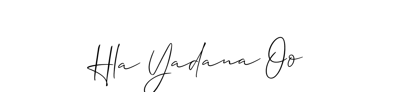 How to Draw Hla Yadana Oo signature style? Allison_Script is a latest design signature styles for name Hla Yadana Oo. Hla Yadana Oo signature style 2 images and pictures png