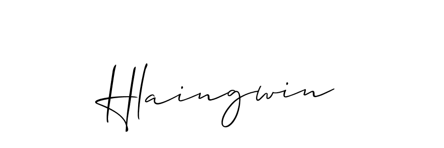 It looks lik you need a new signature style for name Hlaingwin. Design unique handwritten (Allison_Script) signature with our free signature maker in just a few clicks. Hlaingwin signature style 2 images and pictures png